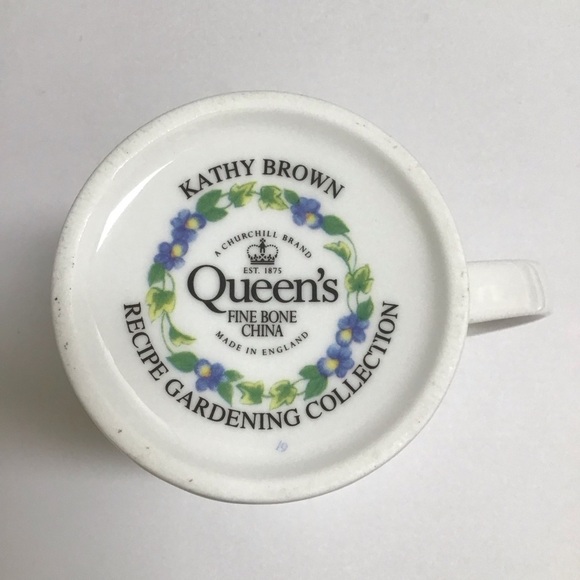 Kathy Brown Queen's Fine Bone China Mug Cup Summer Glory Gardening Collection - Picture 9 of 16